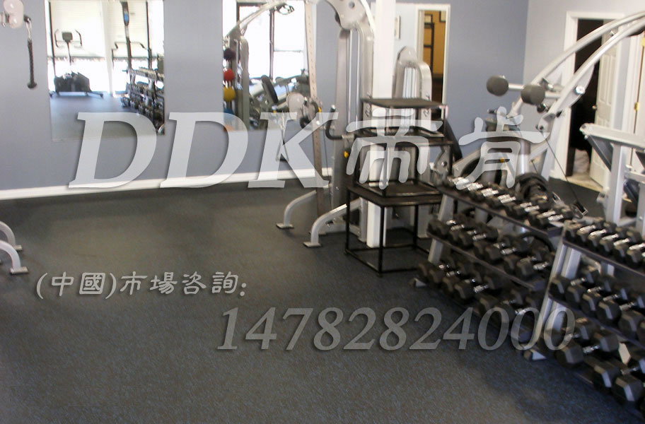 放健身器材用什么墊子？樣板圖片,帝肯(DDK)_S3020_P500（Niki|耐柯）效果圖，健身房防震地墊